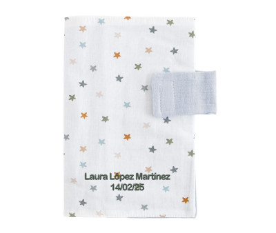 Portadocumentos Little Stars Blue Personalizable