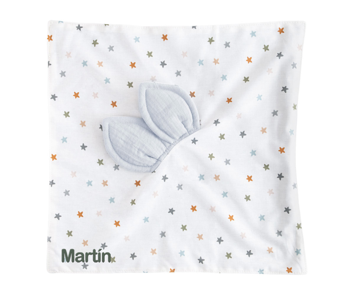 Doudou Little Stars Blue Personalizable