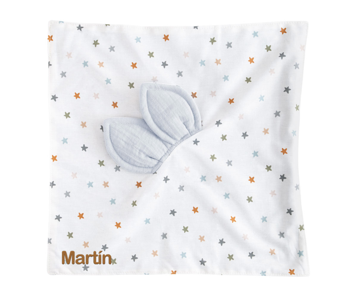 Doudou Little Stars Blue Personalizable