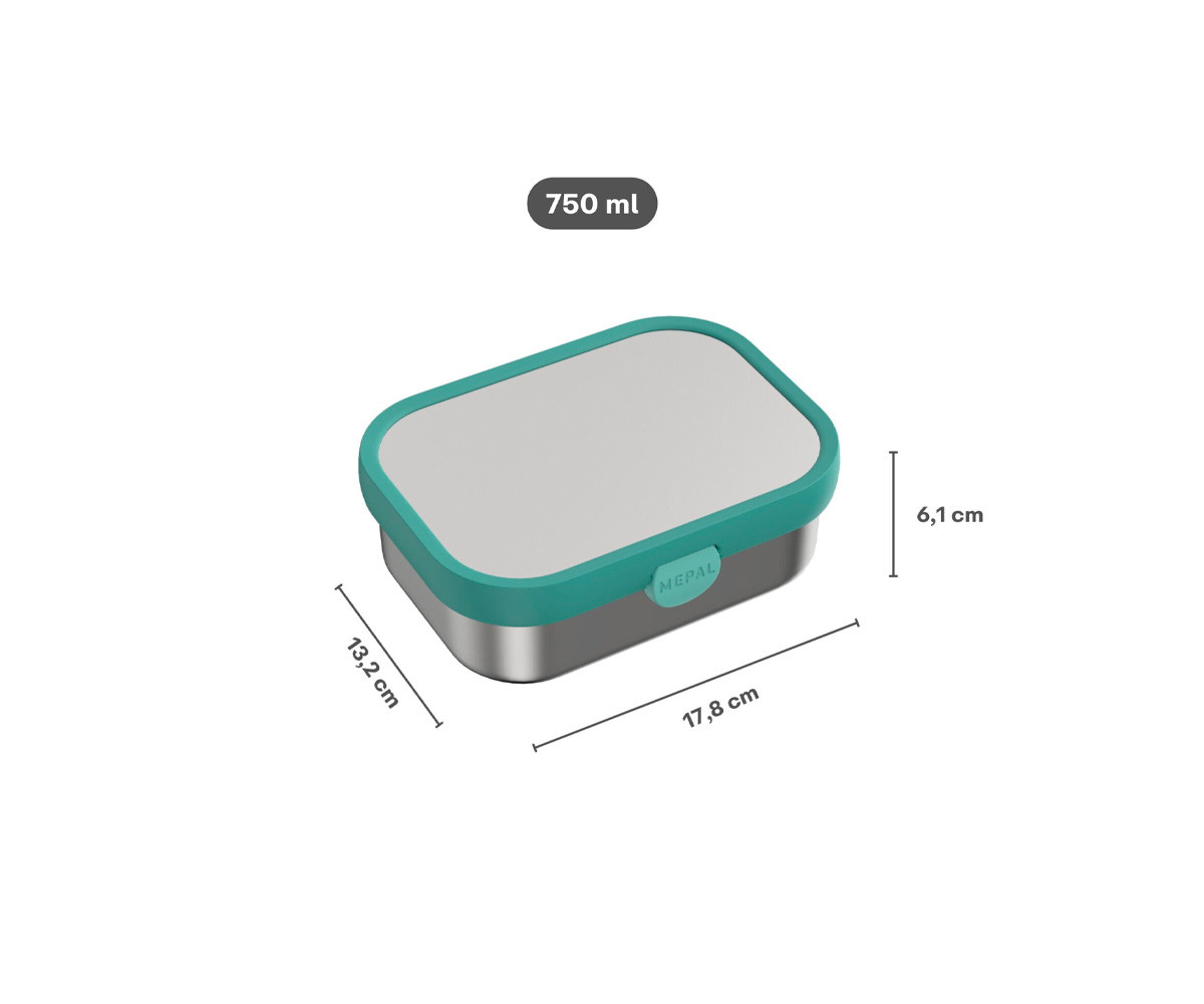 Midi Lunch Box Acciaio Campus Unicorn Glow