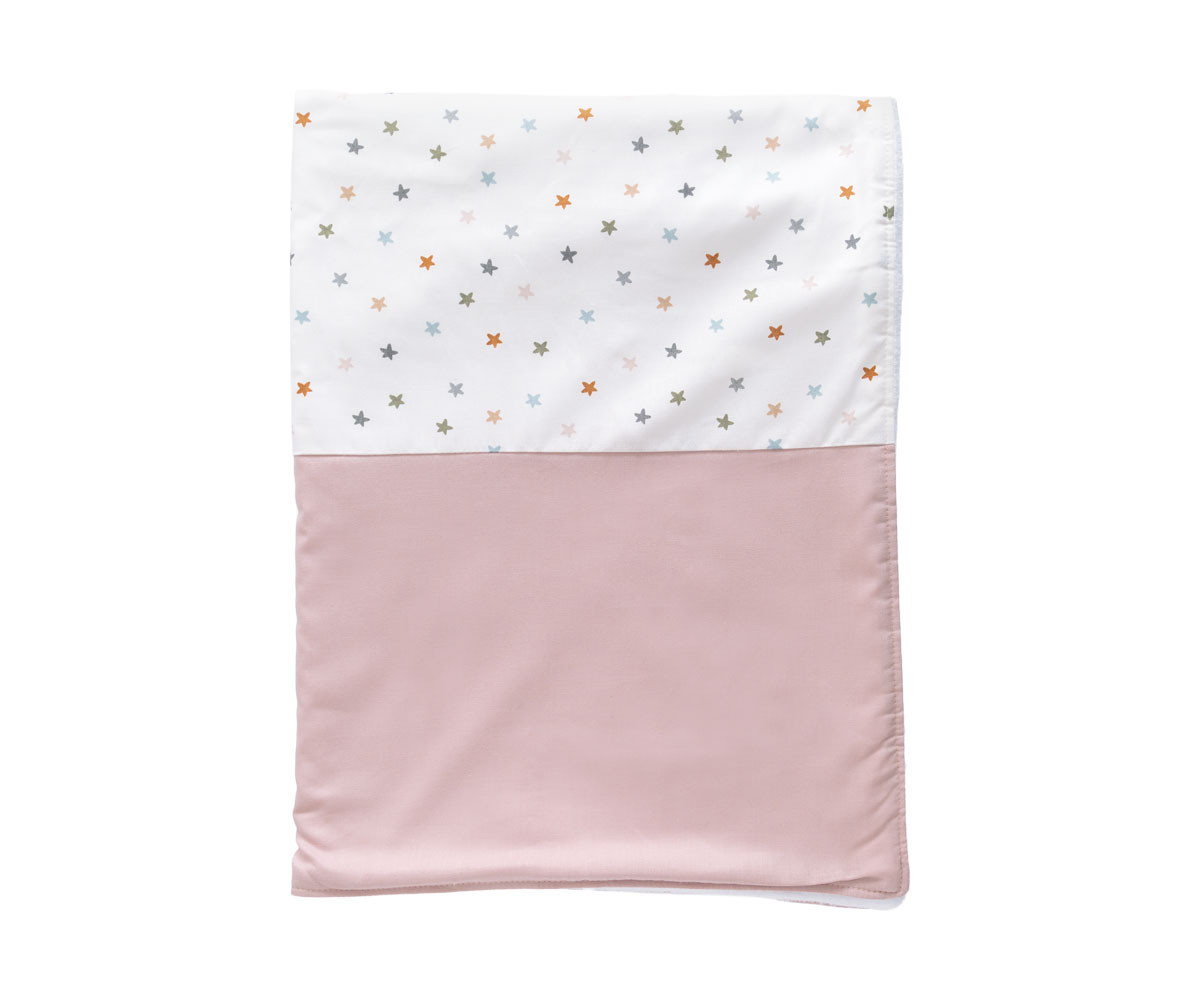 Coperta Vellutata Little Stars Pink Personalizzabile