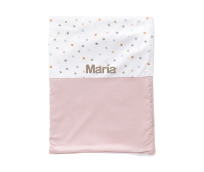 Coperta Vellutata Little Stars Pink Personalizzabile