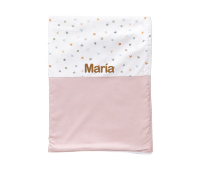 Coperta Vellutata Little Stars Pink Personalizzabile