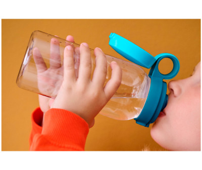 Botella Plástico con Tapón Abatible Campus 600ml Fores Friends
