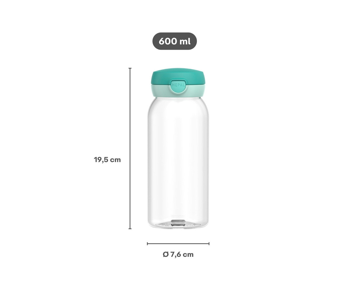 Botella Plástico con Tapón Abatible Campus 600ml Fores Friends