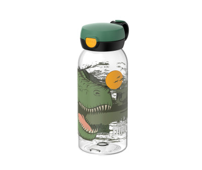 Botella Plástico con Tapón Abatible Campus 600ml Dinosaurio