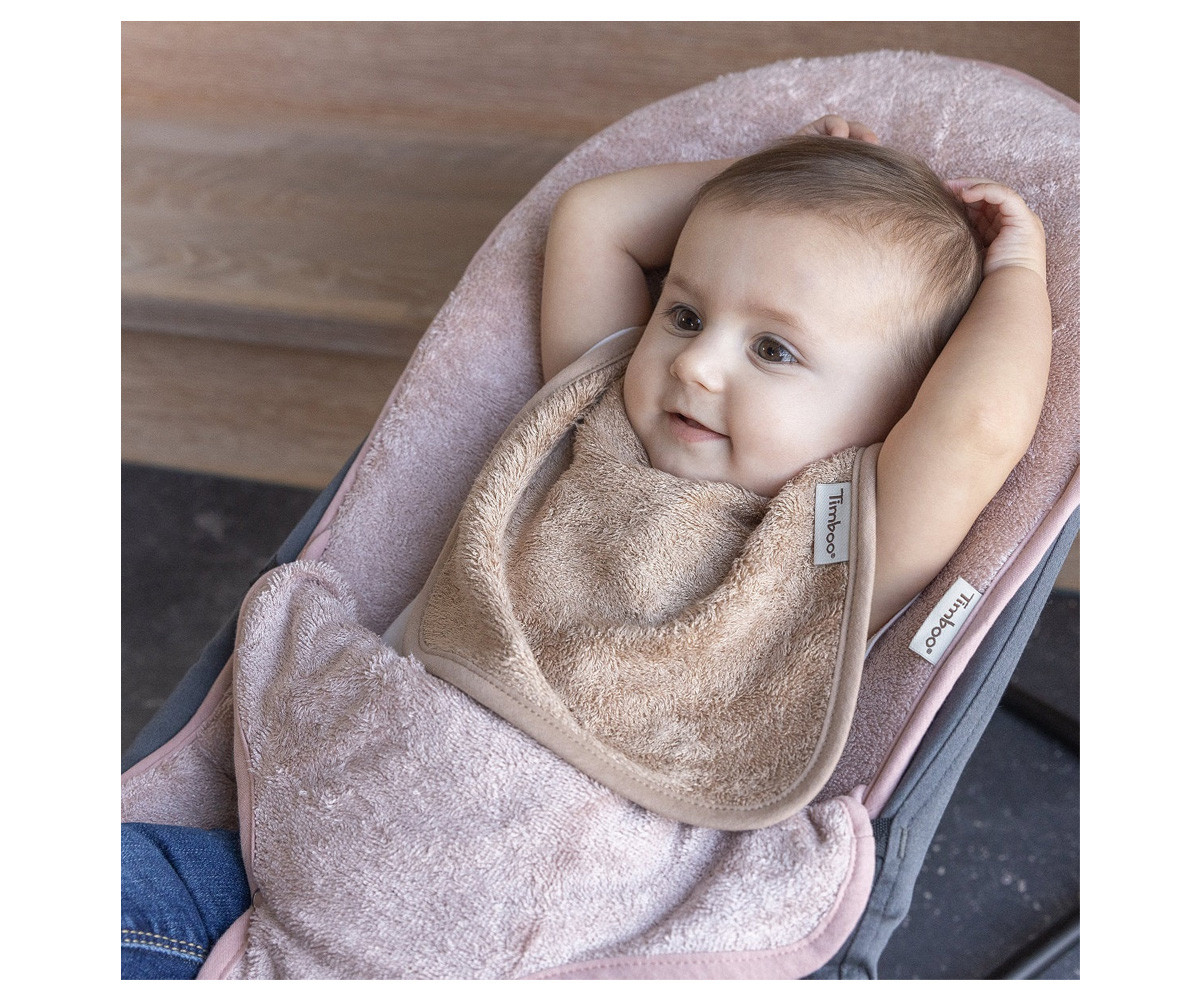 Babero Doble Timboo Savannah Sand Personalizable