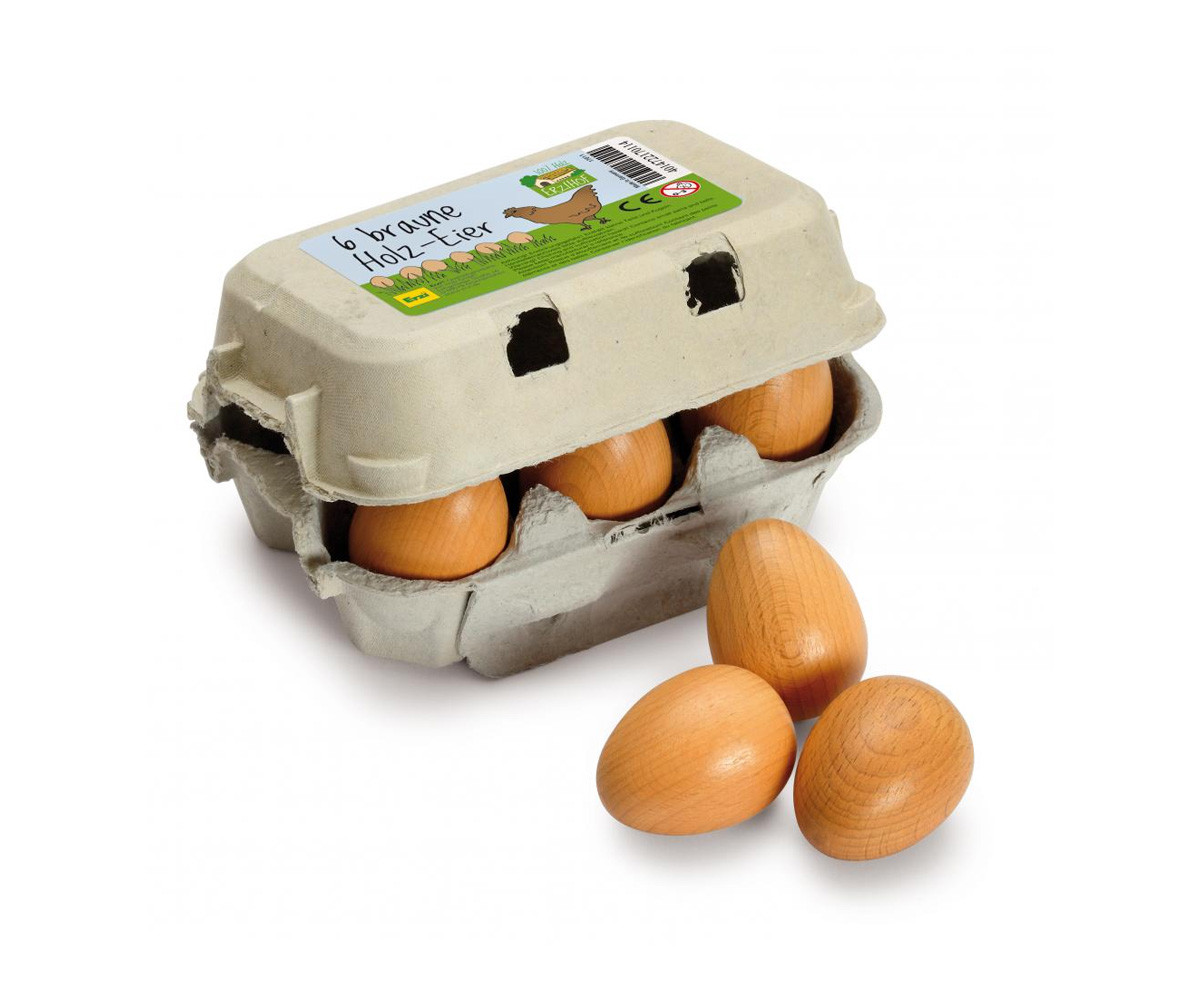 Huevos de Madera en Huevera