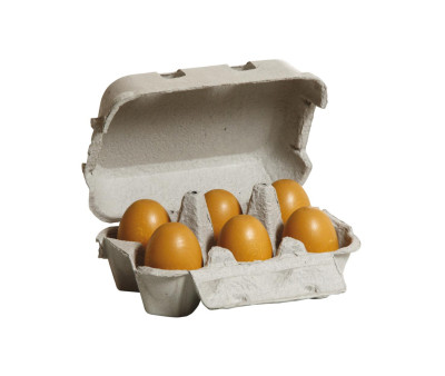 Huevos de Madera en Huevera