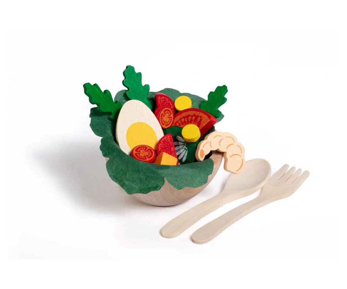 Bol de Ensalada de Madera