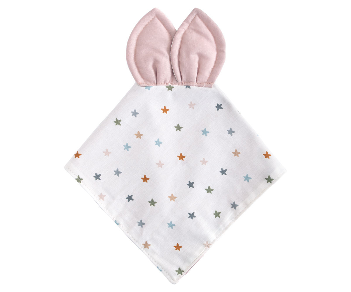 Doudou Little Stars Pink Personalizable