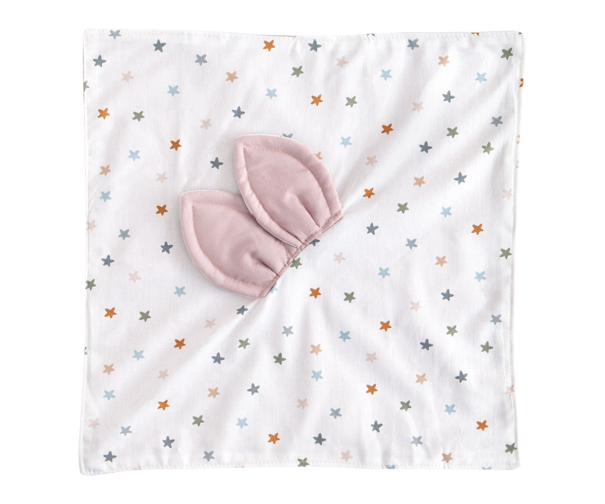 Doudou Little Stars Pink Personalizable