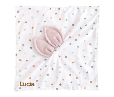 Doudou Little Stars Pink Personalizable