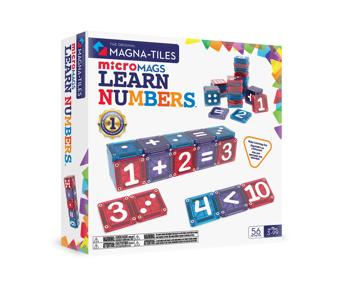 Juego Magnético MicroMAGS Learn Numbers 56 piezas