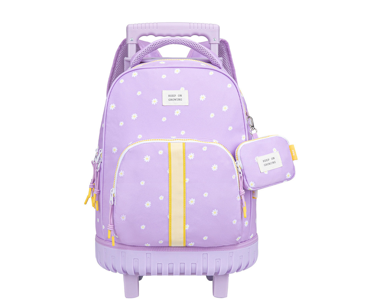 Mochila Escolar Trolley Daisy Lilac
