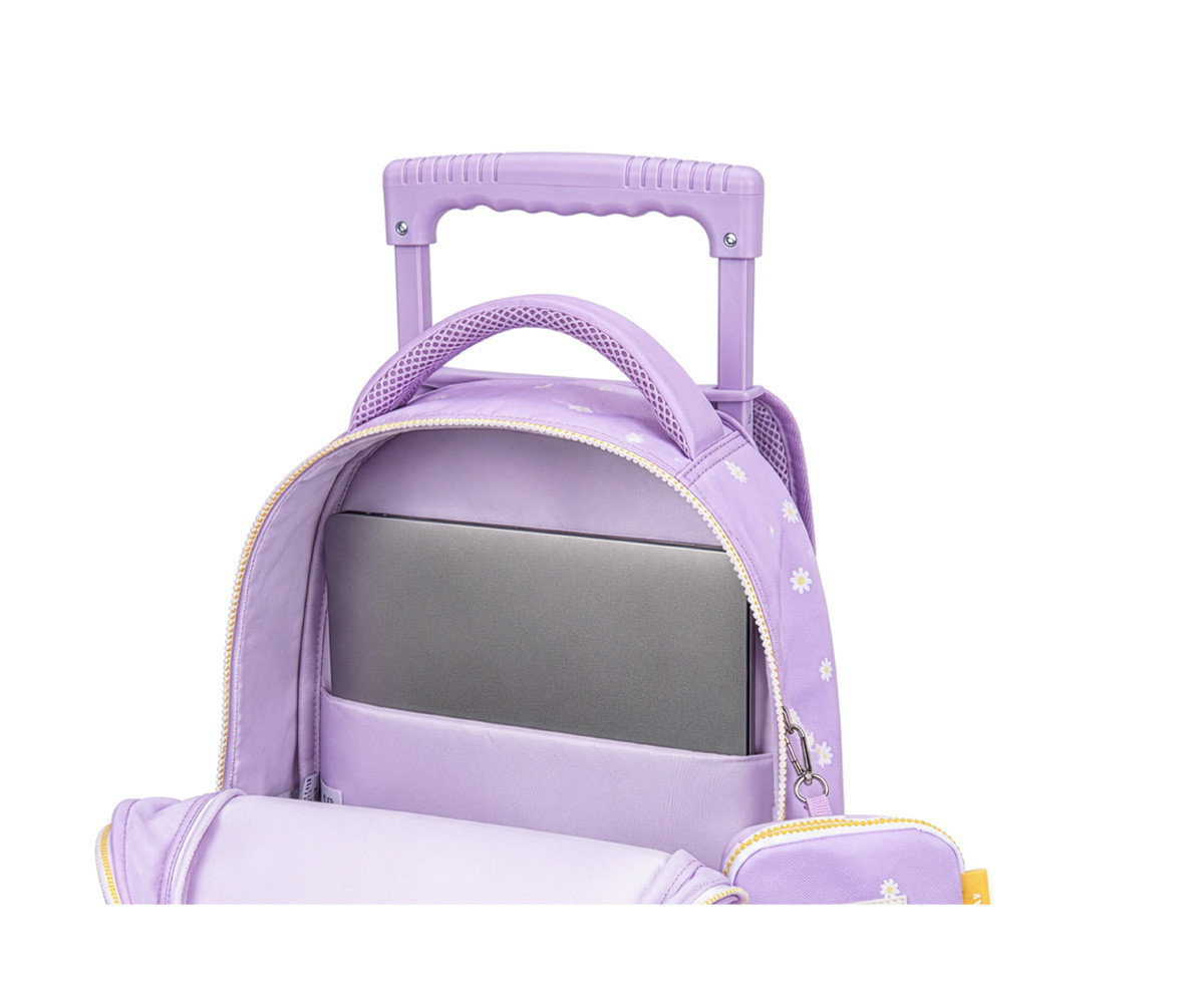Mochila Escolar Trolley Daisy Lilac