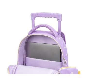 Mochila Escolar Trolley Daisy Lilac