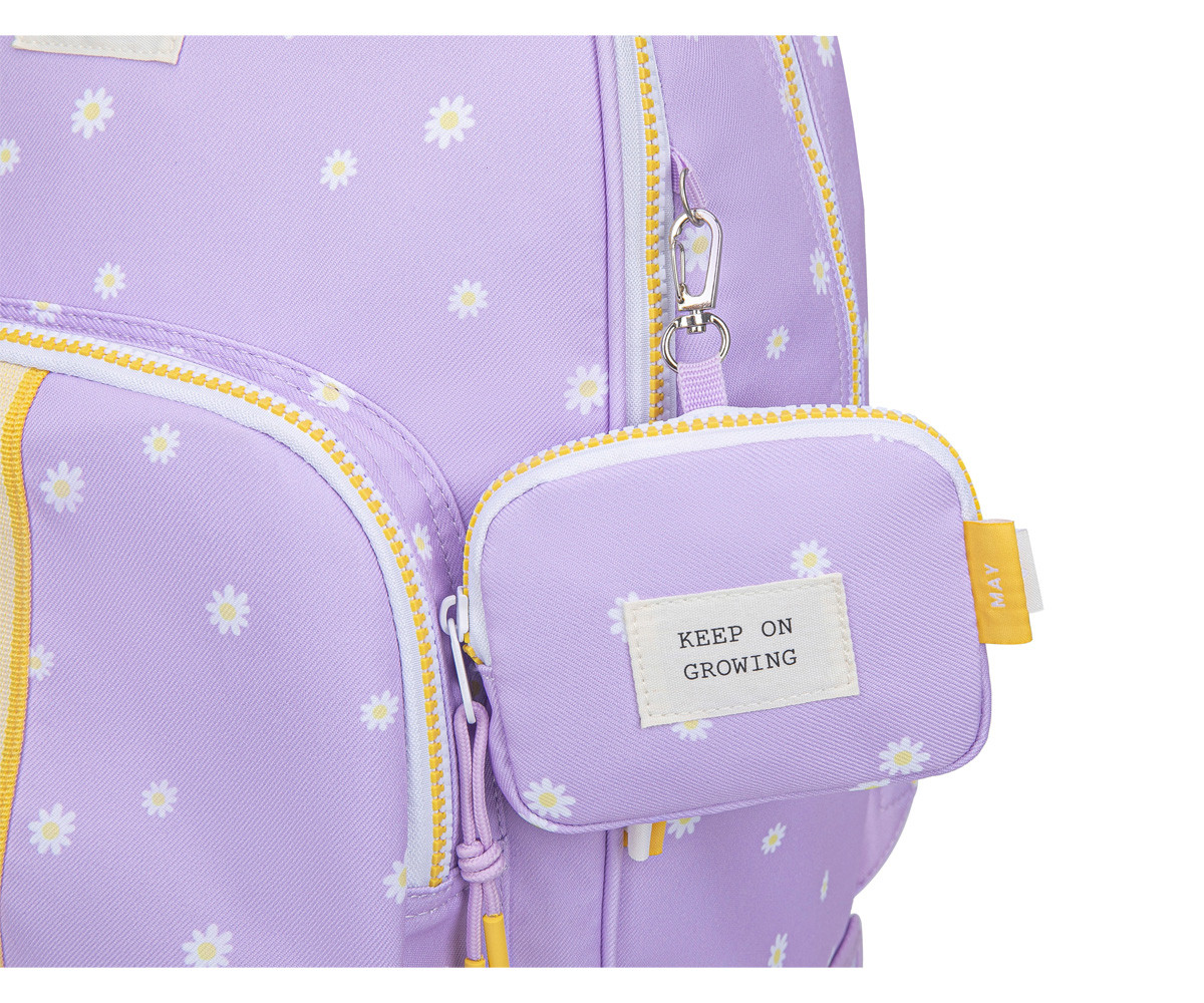 Mochila Escolar Trolley Daisy Lilac