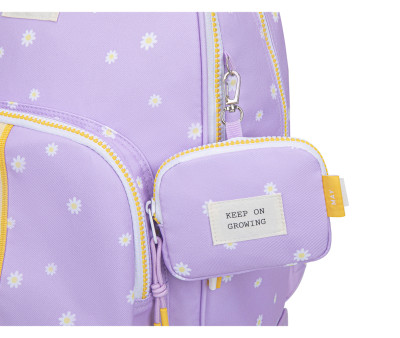 Mochila Escolar Trolley Daisy Lilac