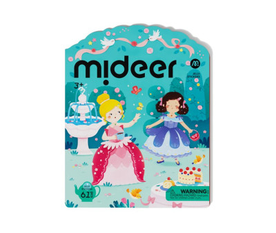 Set de Pegatinas de Gel Reutilizables MiDeer Princess Dress Up