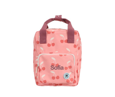 Mochila Infantil Cherries Pink Personalizable