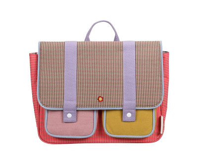 Mochila Escolar Sticky Lemon Gingham Flower Rose