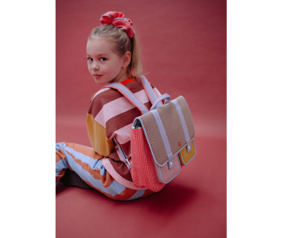 Mochila Escolar Sticky Lemon Gingham Flower Rose