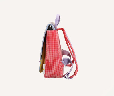 Mochila Escolar Sticky Lemon Gingham Flower Rose