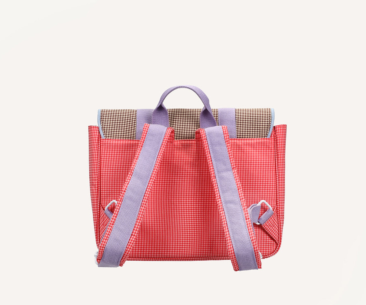 Mochila Escolar Sticky Lemon Gingham Flower Rose