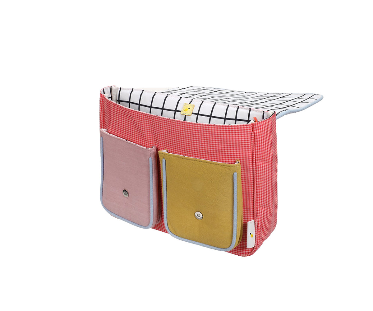 Mochila Escolar Sticky Lemon Gingham Flower Rose