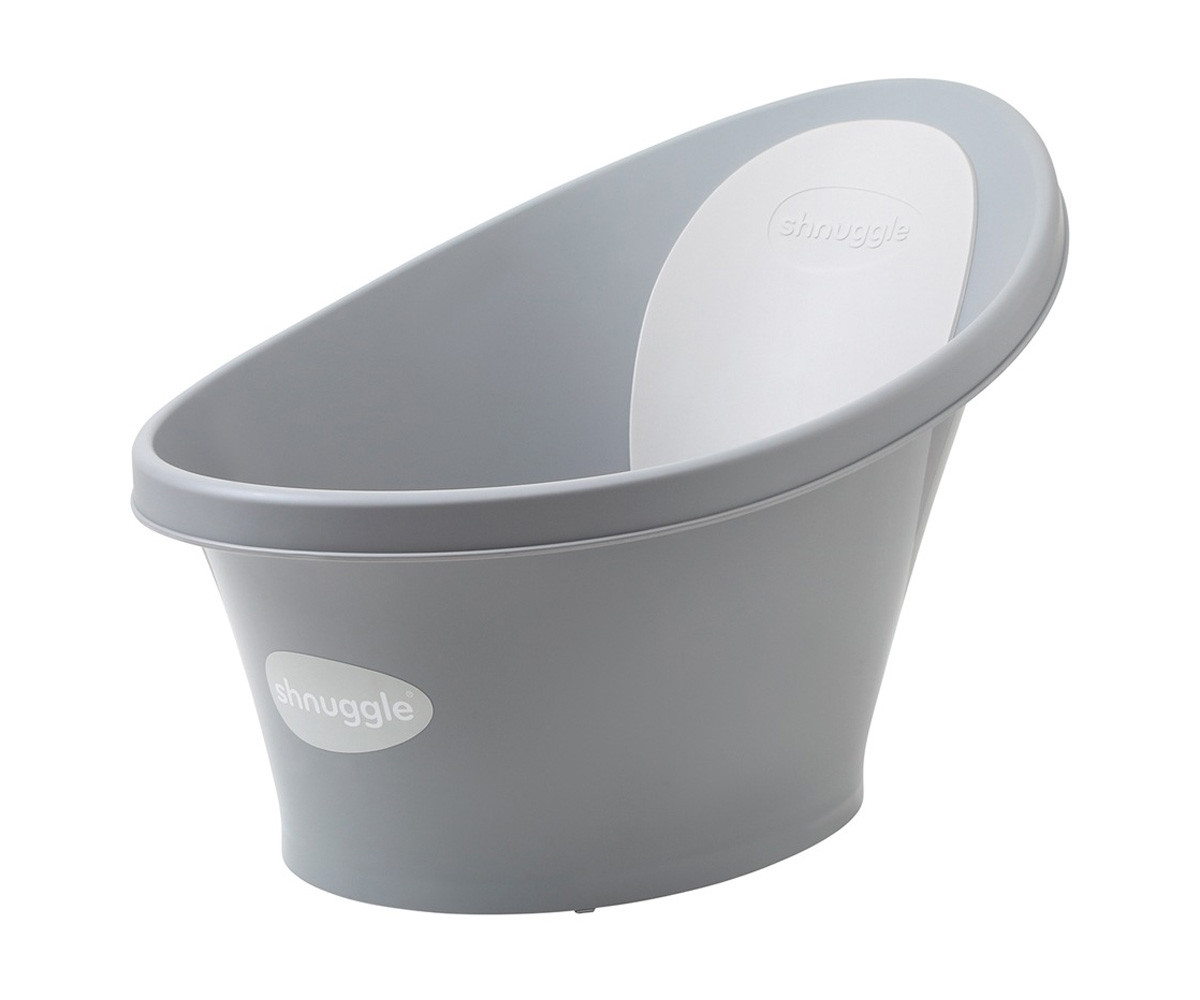 Bañera Shnuggle Gris Respaldo Blanco