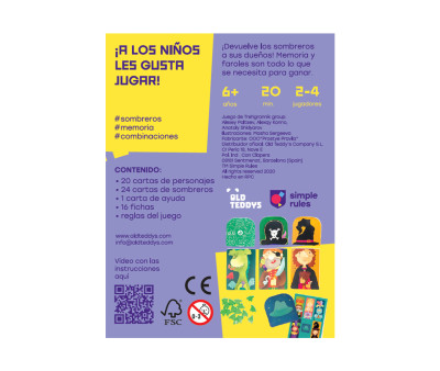 Juego de Cartas Magic Hat