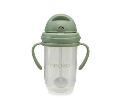 Taza Antiderrame Non-Spill con Pajita Flexible con Peso 260ml Moss