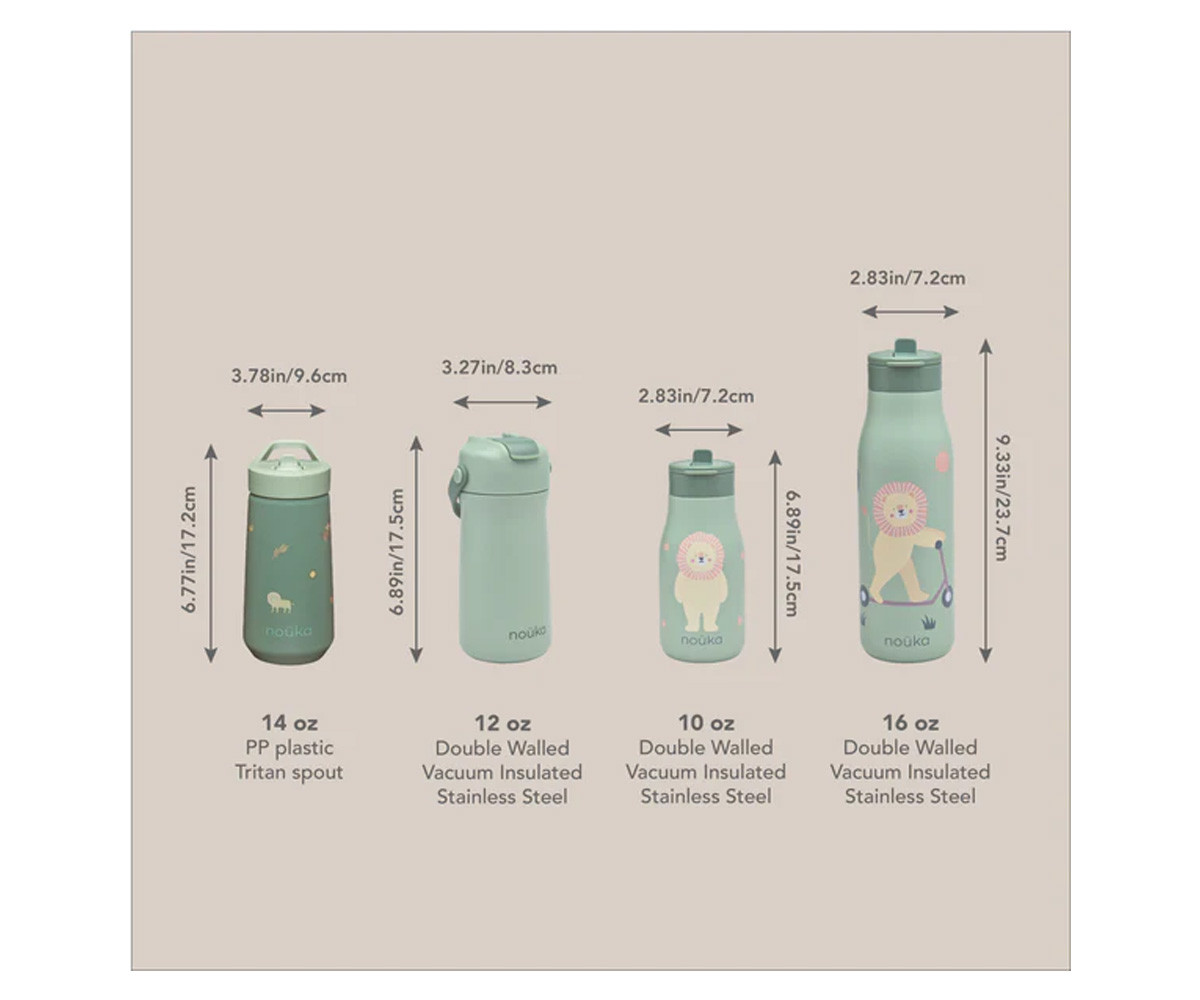 Botella de Plástico Flip-Top con Pajita 400ml Ballerina