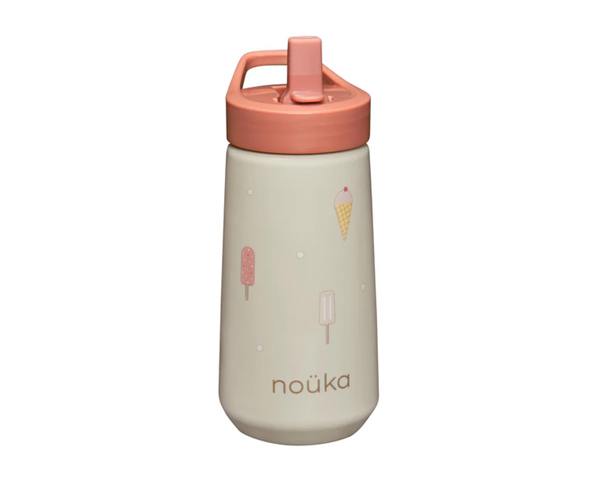 Borraccia Plastica Flip-Top con Cannuccia 400ml Ice Cream