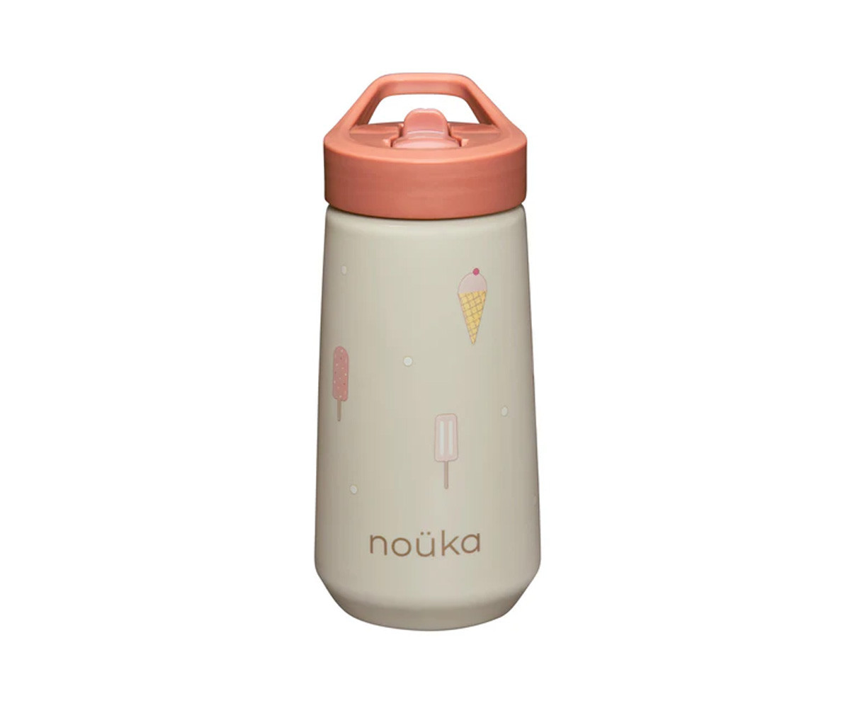 Borraccia Plastica Flip-Top con Cannuccia 400ml Ice Cream