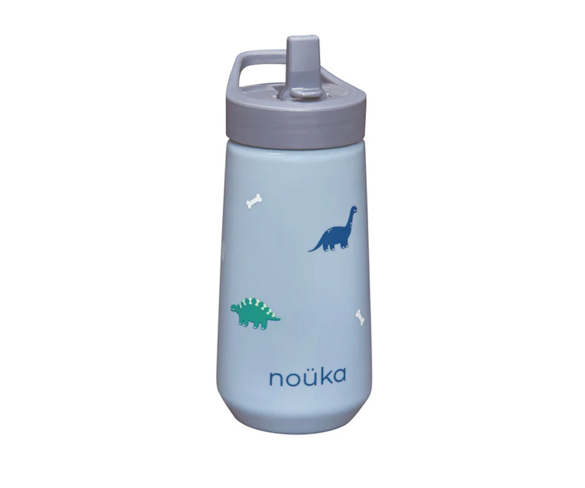 Borraccia Plastica Flip-Top con Cannuccia 400ml Dino