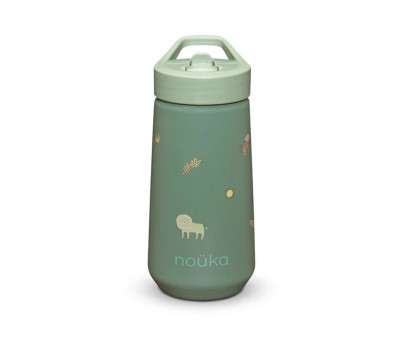 Borraccia Plastica Flip-Top con Cannuccia 400ml Safari