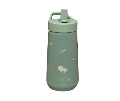 Borraccia Plastica Flip-Top con Cannuccia 400ml Safari