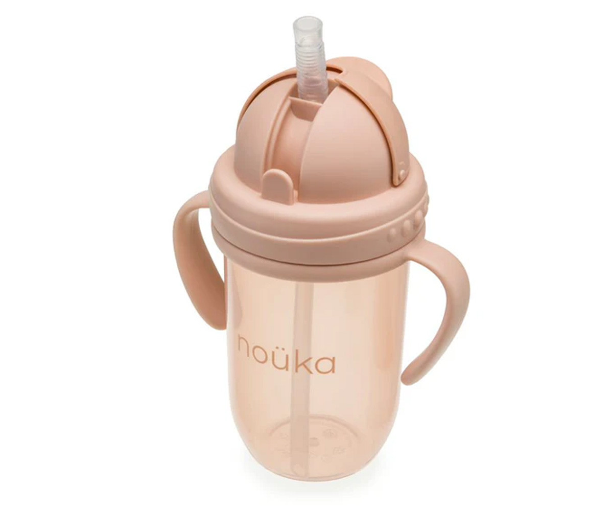 Taza Antiderrame con Pajita Recta 260ml Soft Blush