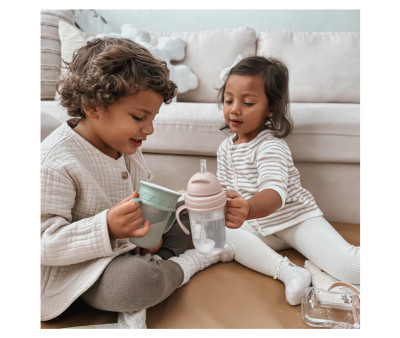 Taza Antiderrame Non-Spill con Pajita Flexible con Peso 260ml Wave