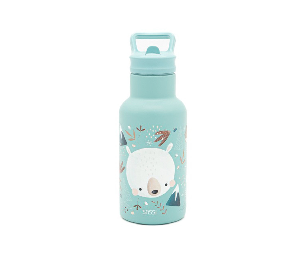 Botella Térmica con Pajita Oso Polar 350ml