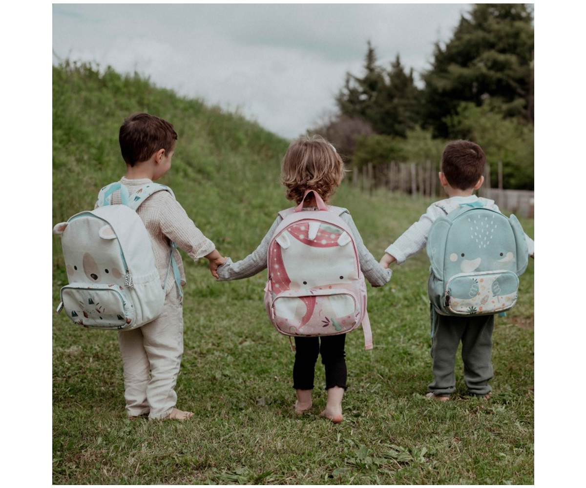 Mochila Grande Personalizable Oso Polar