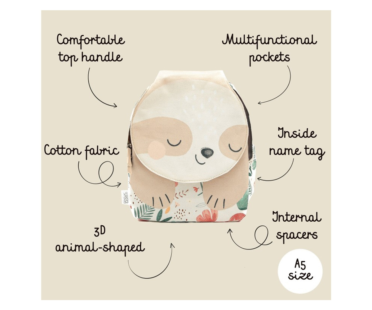 Mini Mochila Perezoso Personalizable