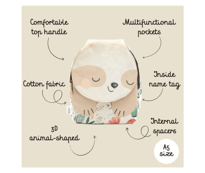 Mini Mochila Perezoso Personalizable