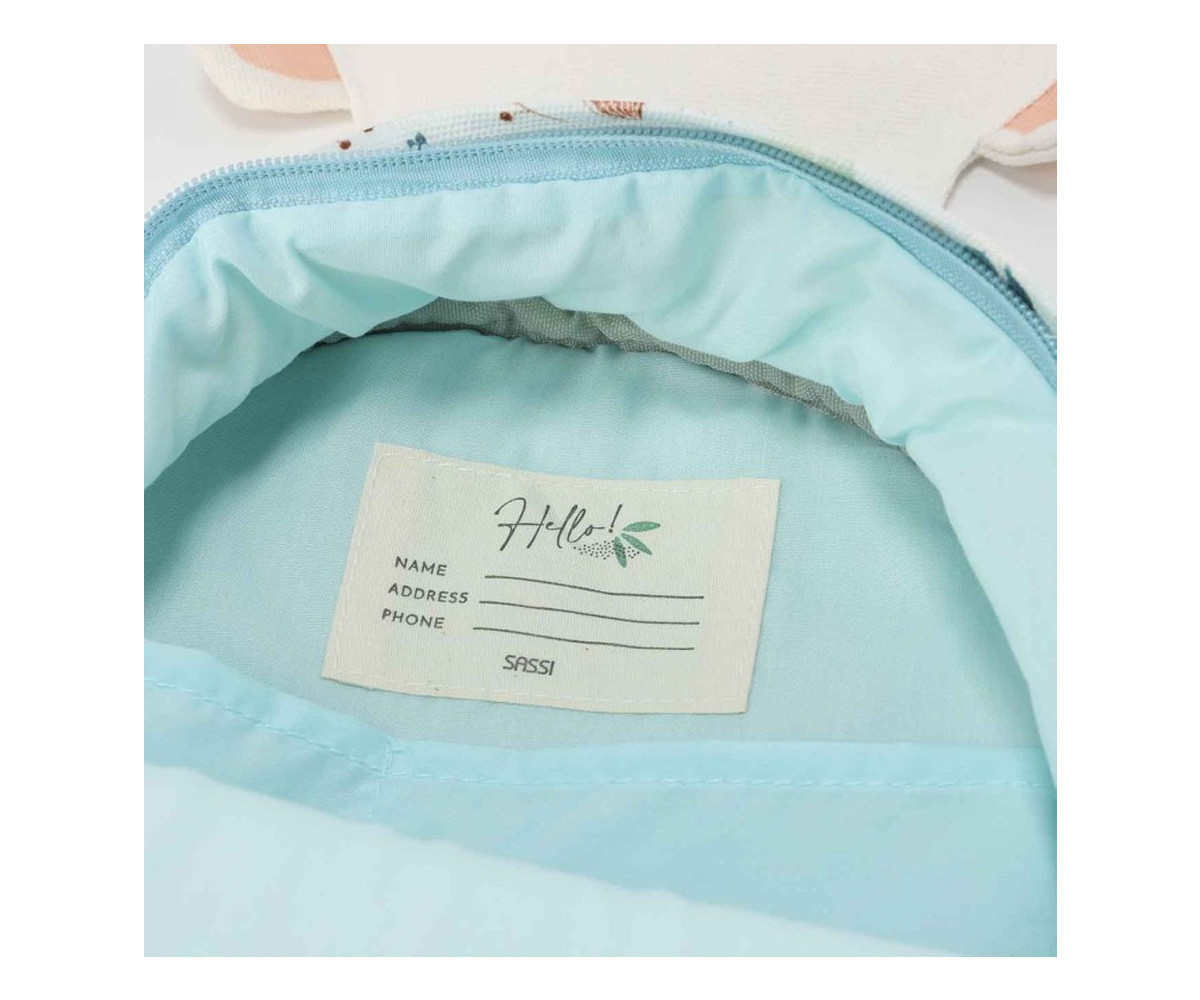 Mini Mochila Oso Polar Personalizable