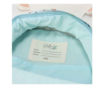 Mini Mochila Oso Polar Personalizable