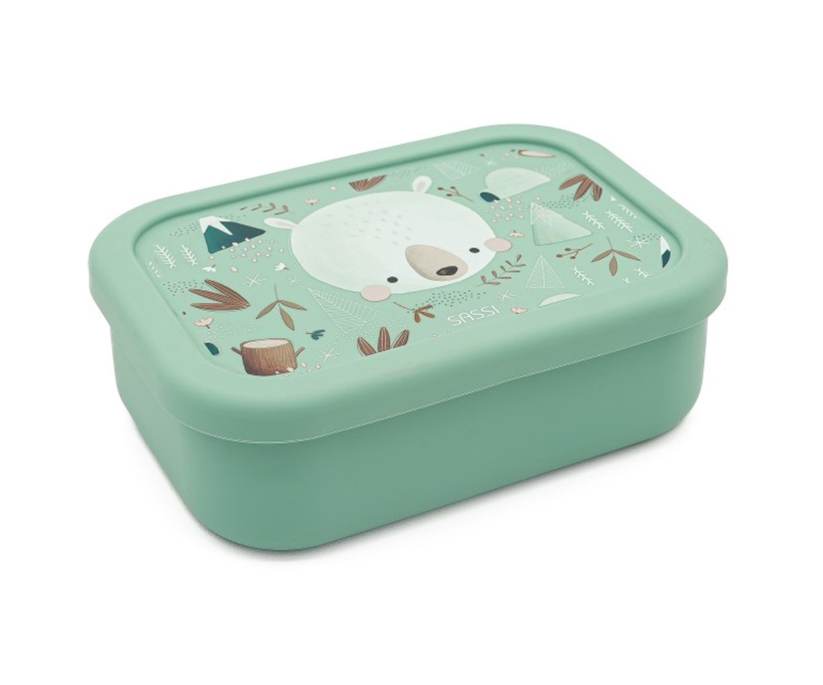Caja Almuerzo de Silicona Oso Polar