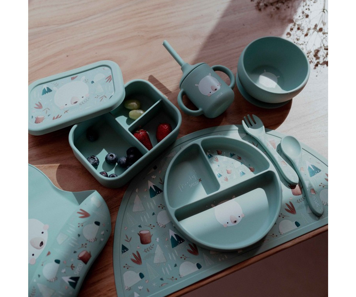 Caja Almuerzo de Silicona Oso Polar