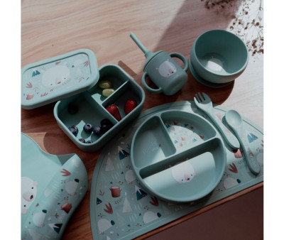 Caja Almuerzo de Silicona Oso Polar
